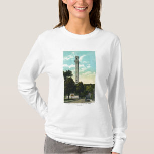 T-shirt Vue de mémorial de comprimé et de pèlerin de