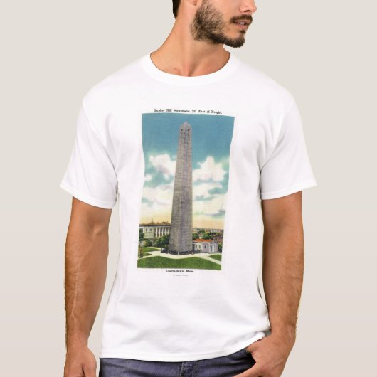 T-shirt Vue de monument de colline de soute # 2 (Devant)