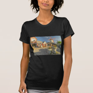T-shirt Vue de moulin à vent de Solvang