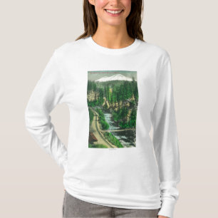 T-shirt Vue de Mt. Shasta de retraite de Shasta