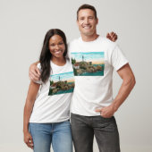T-shirt Vue de phare d'Atkinson de point (Unisexe)