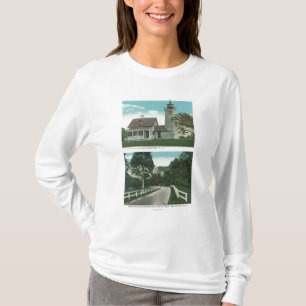 T-shirt Vue de phare de Champlain de lac