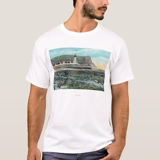 T-shirt Vue de Point Loma LighthouseSan Diego, CA (Devant)