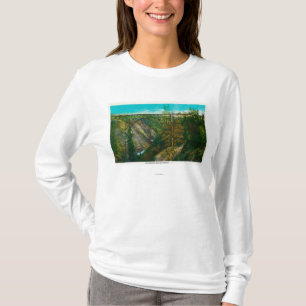 T-shirt Vue de pont de Gulch d'ouragan, Alaska