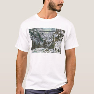 T-shirt Vue de pont suspendu de gorge de parc d'état