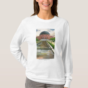 T-shirt Vue de promenade de Terrazo de planétarium d'Adle