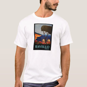 T-shirt Vue de Ravello Salerno Italie de côte d'Amalfi