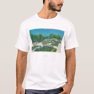 T-shirt Vue de roseraie de parc du Delaware