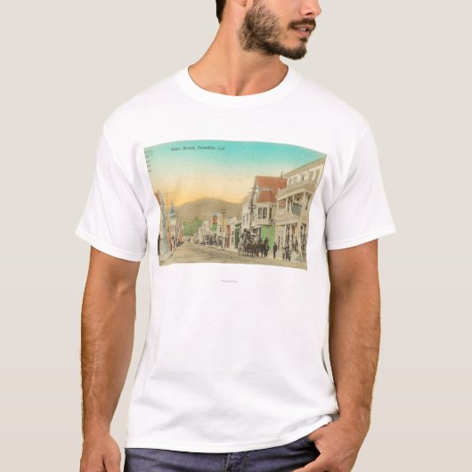 T-shirt Vue de rue principale, chariot de cheval (Devant)