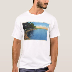T-shirt Vue de Shoreline de pavillon de parc de lac seneca