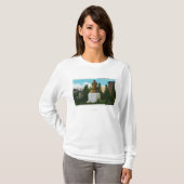 T-shirt Vue de statue de Nathaniel Hawthorne (Devant entier)