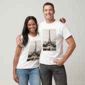 T-shirt Vue de Tour Eiffel, 1900 (Unisexe)