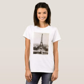 T-shirt Vue de Tour Eiffel, 1900 (Devant entier)