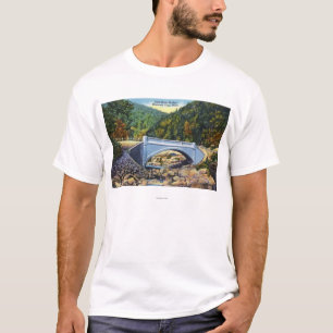 T-shirt Vue de traînée de Mohawk de pont froid de riviè