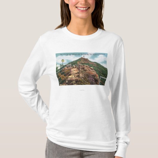T-shirt Vue de traînée de pied au sommet (Devant)