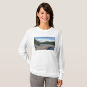 T-shirt Vue de viaduc de crique de loutre, Champlain Mt. (Devant entier)