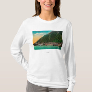 T-shirt Vue de ville de Juneau, AlaskaJuneau, AK 2