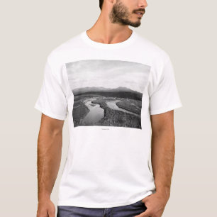 T-shirt Vue de ville d'Iditarod, photographie de l'Alaska