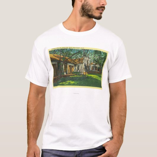 T-shirt Vue de ville pionnière au grand parc d'arbres (Devant)