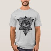 T-shirt Vue d'ensemble illuminé Simple Cool moderne (Devant)