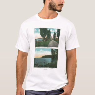 T-shirt Vue d'entraînement de Champlain de lac