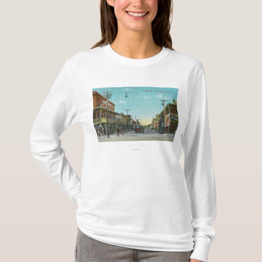 T-shirt Vue des affaires StreetMarysville, CA (Devant)