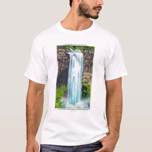 T-shirt Vue des automnes de Taughannock (Devant)
