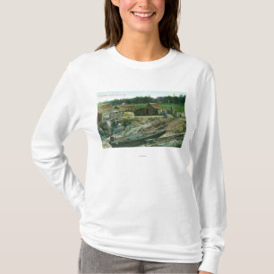 T-shirt Vue des bateaux sur la plage dans Chinatown