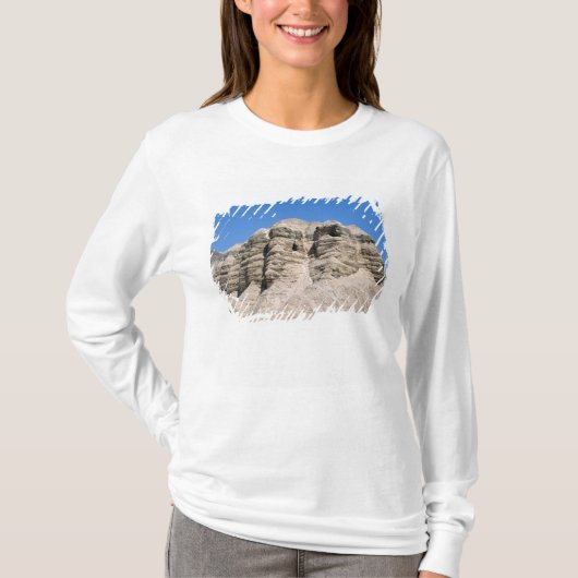 T-shirt Vue des cavernes de Qumran (Devant)