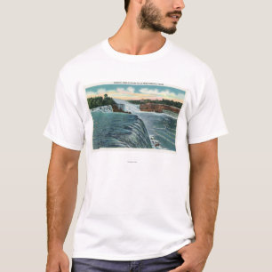 T-shirt Vue des chutes du Niagara du point de perspective