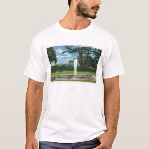 T-shirt Vue des jardins et de la fontaine de Tanglewood