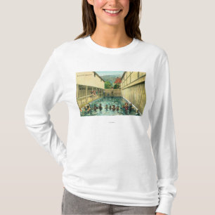 T-shirt Vue des nageurs dans les bains