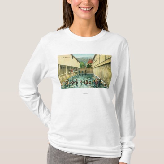 T-shirt Vue des nageurs dans les bains (Devant)