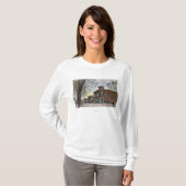 T-shirt Vue d'extrême oriental des automnes principaux de (Devant entier)