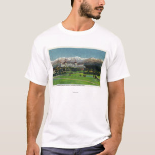 T-shirt Vue d'hôtel de Mt Washington, gamme présidentiel