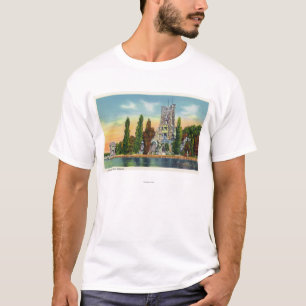 T-shirt Vue d'île de coeur de tour d'Alster