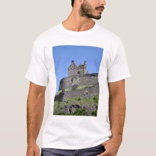 T-shirt Vue du château d'Édimbourg, Édimbourg, Écosse,