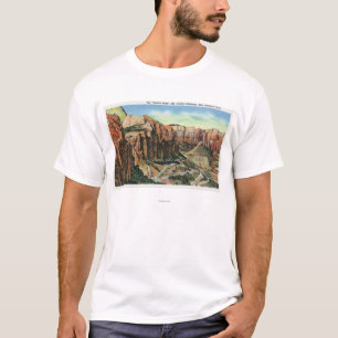 T-shirt Vue du commutateur de retour, route du mont Carmel