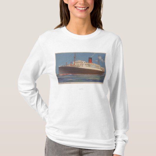 T-shirt Vue du Cunard R.M.L. Franconia (Devant)
