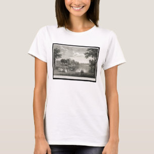 T-shirt Vue du lac de la promenade de centre à garde