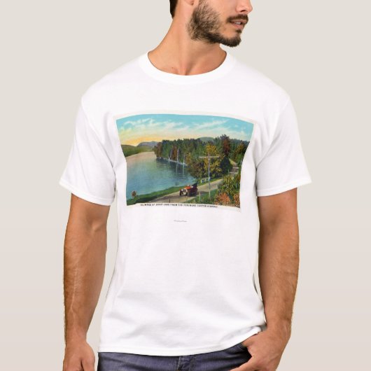 T-shirt Vue du lac du tonnelier Hwy de Fenimore (Devant)