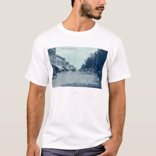 T-shirt Vue du Montana AvenueBillings, la TA (Devant)