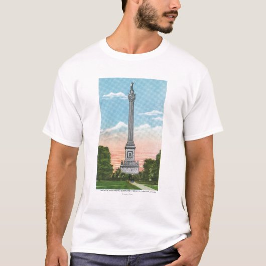 T-shirt Vue du monument de Brock (Devant)
