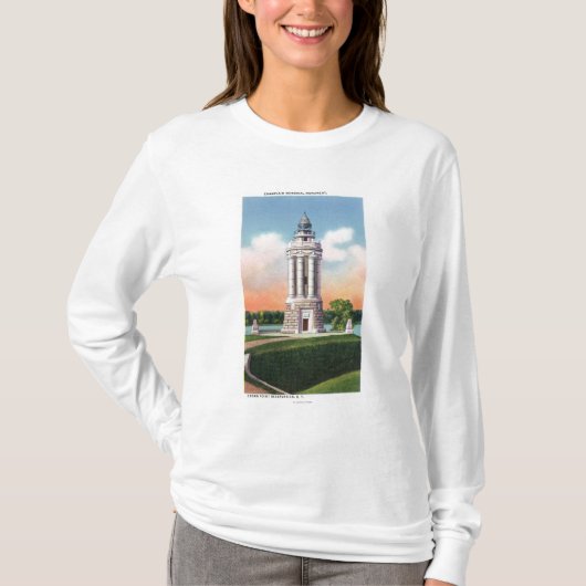 T-shirt Vue du monument de mémorial de Champlain (Devant)