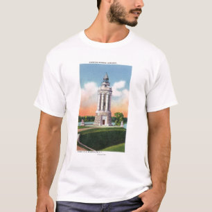 T-shirt Vue du monument de mémorial de Champlain