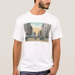 T-shirt Vue du nord de rue de Washington de cour