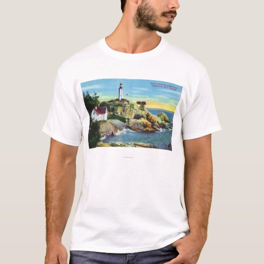 T-shirt Vue du phare 2 d'Atkinson de point (Devant)
