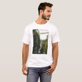 T-shirt Vue du pont suspendu de canyon de Lynn (Devant entier)