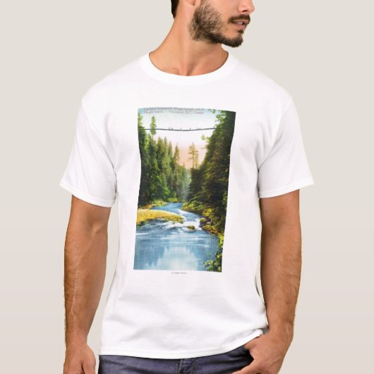 T-shirt Vue du pont suspendu de Capilano # 2 (Devant)