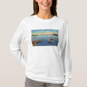 T-shirt Vue du port de Harwichport Wychmere